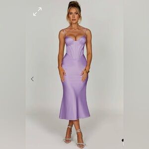 Babyboo Farrah Midi Dress - Purple
